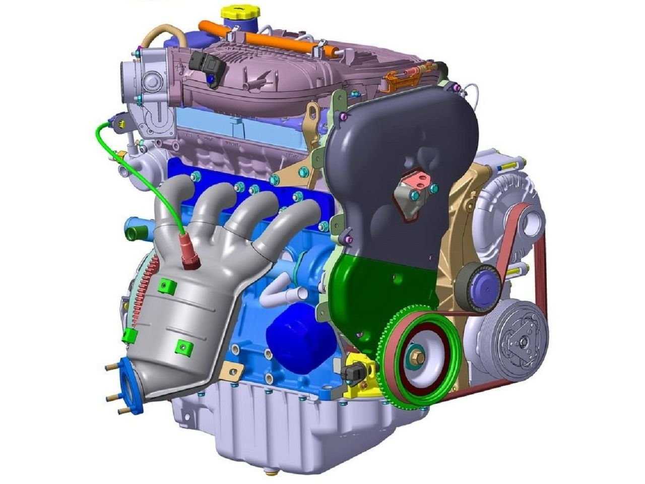 Двигатель ваз 21129 106л.с. 1,6л
