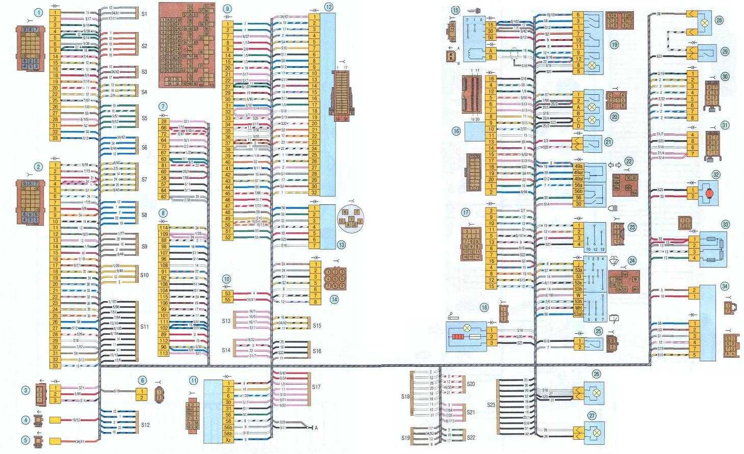 Схема электрооборудования лада калина универсал