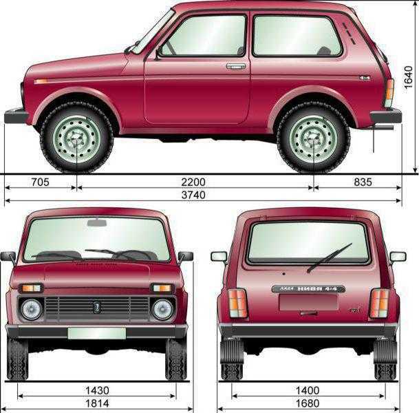 ВАЗ 2121 или Нива выпускался с 1977 года После модификации внедорожника он получил маркировку ВАЗ 21213 и ВАЗ 21214 Самым вместительным автомобилем в линейке Лада 4х4 является 5-ти дверный ВАЗ