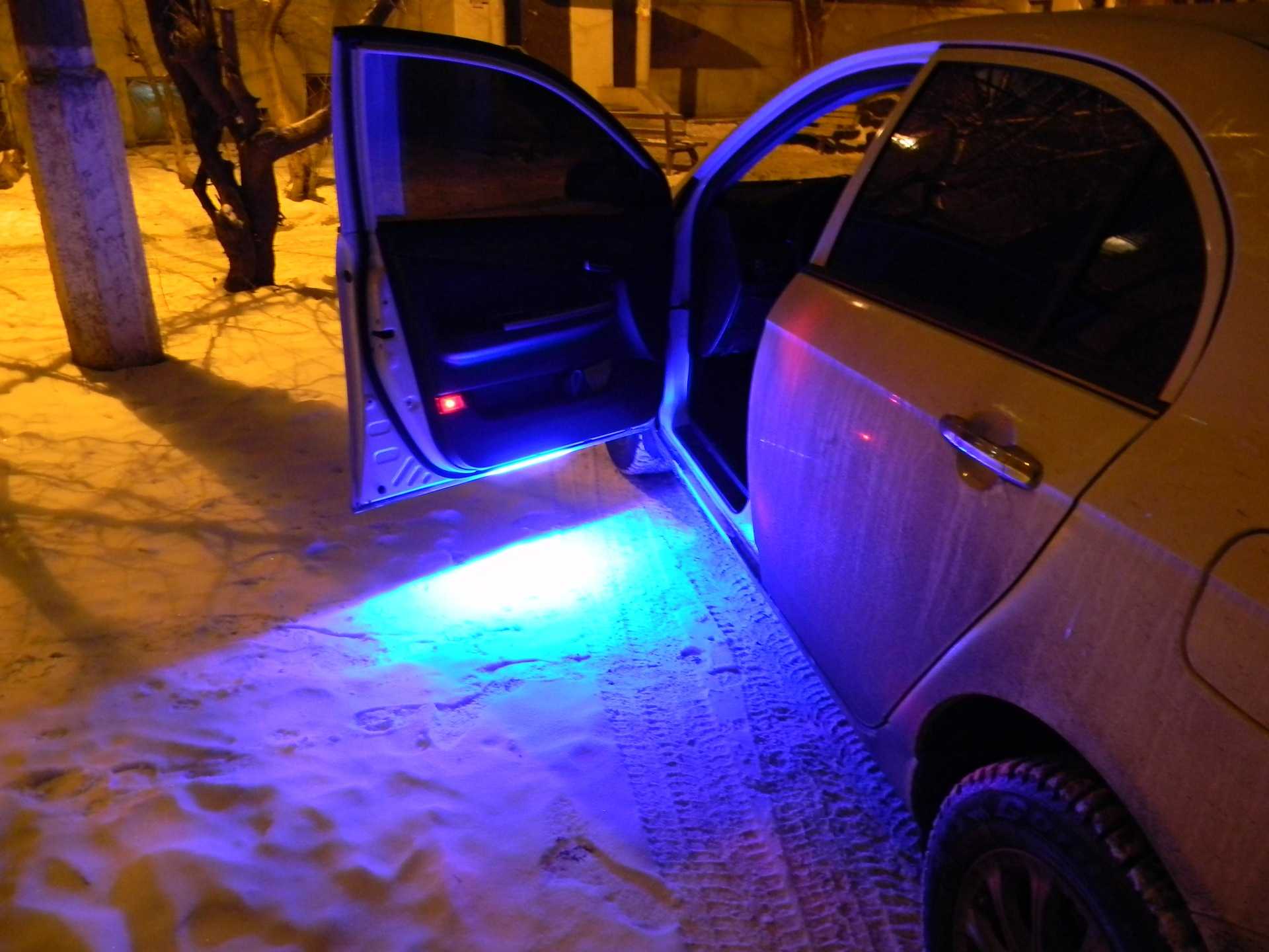 Установка подсветки на авто. как сделать подсветку в салоне машины своими руками
