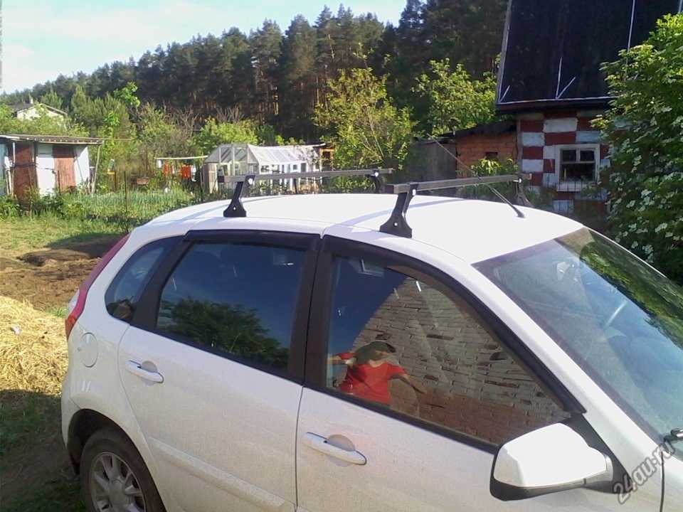 Установка багажника на крышу лада калина хэтчбек