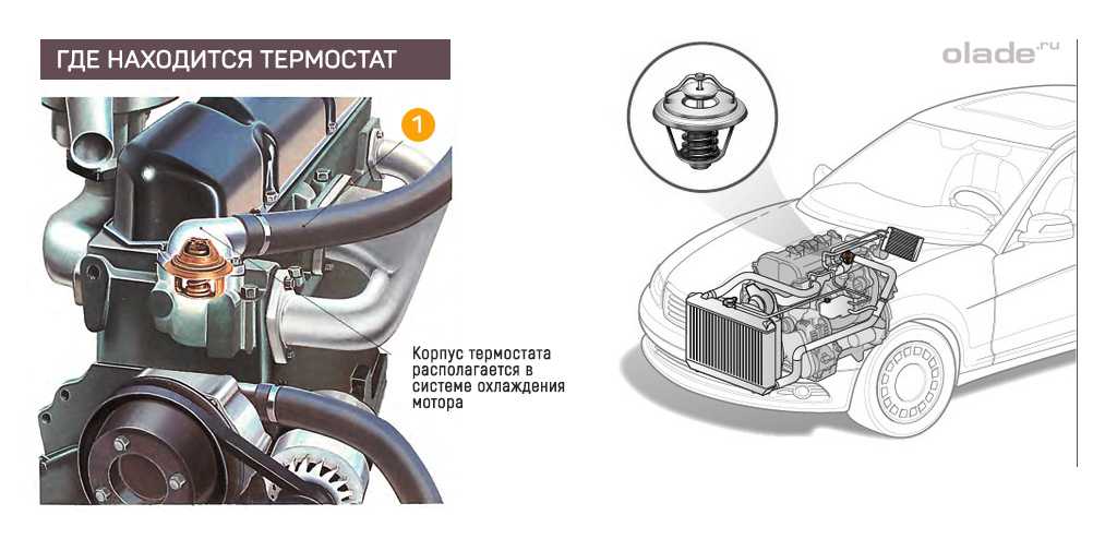 Где термостат. Термостат в авто где находится. Термостат где находится в машине. Термостат в ДВС где расположен. Где находится термостат в автомобиле схема.