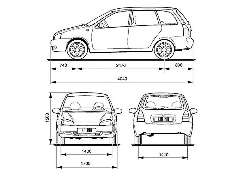 Чертеж lada granta